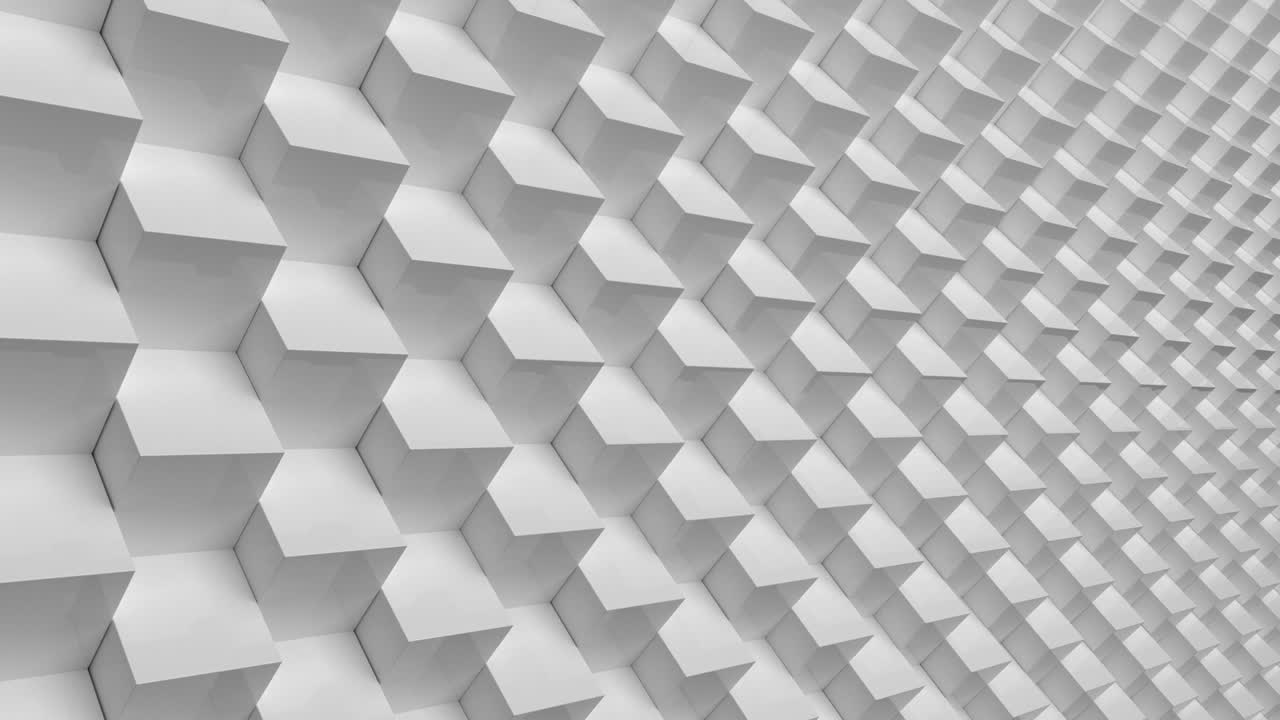 4K Abstract Looped Cubic Background