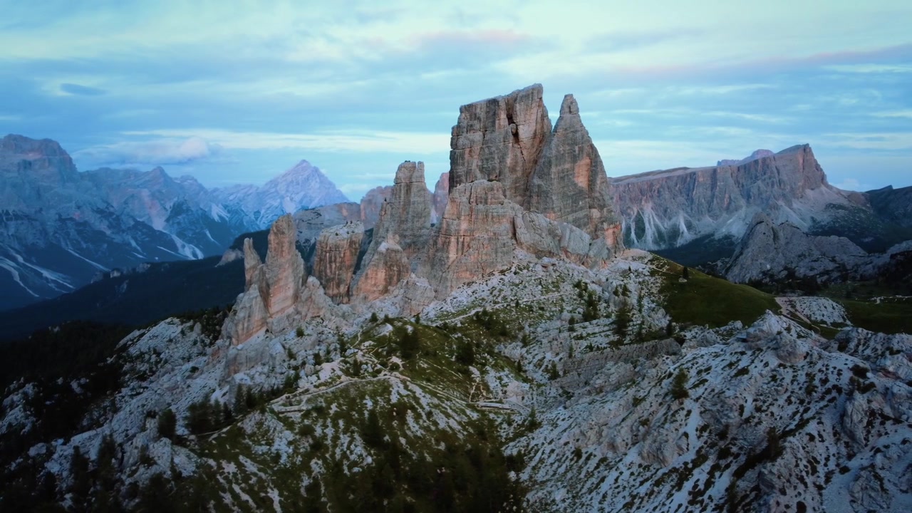 Cinque Torri Cortina Dolomiti Tramonto (prospettiva 2)