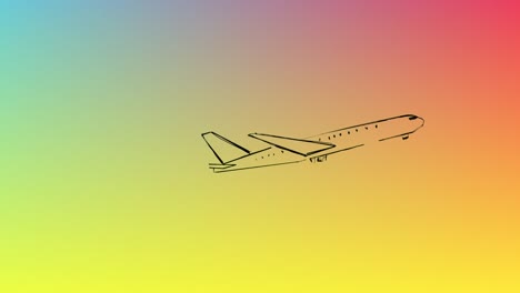 animación del texto de la estrategia sobre un fondo colorido