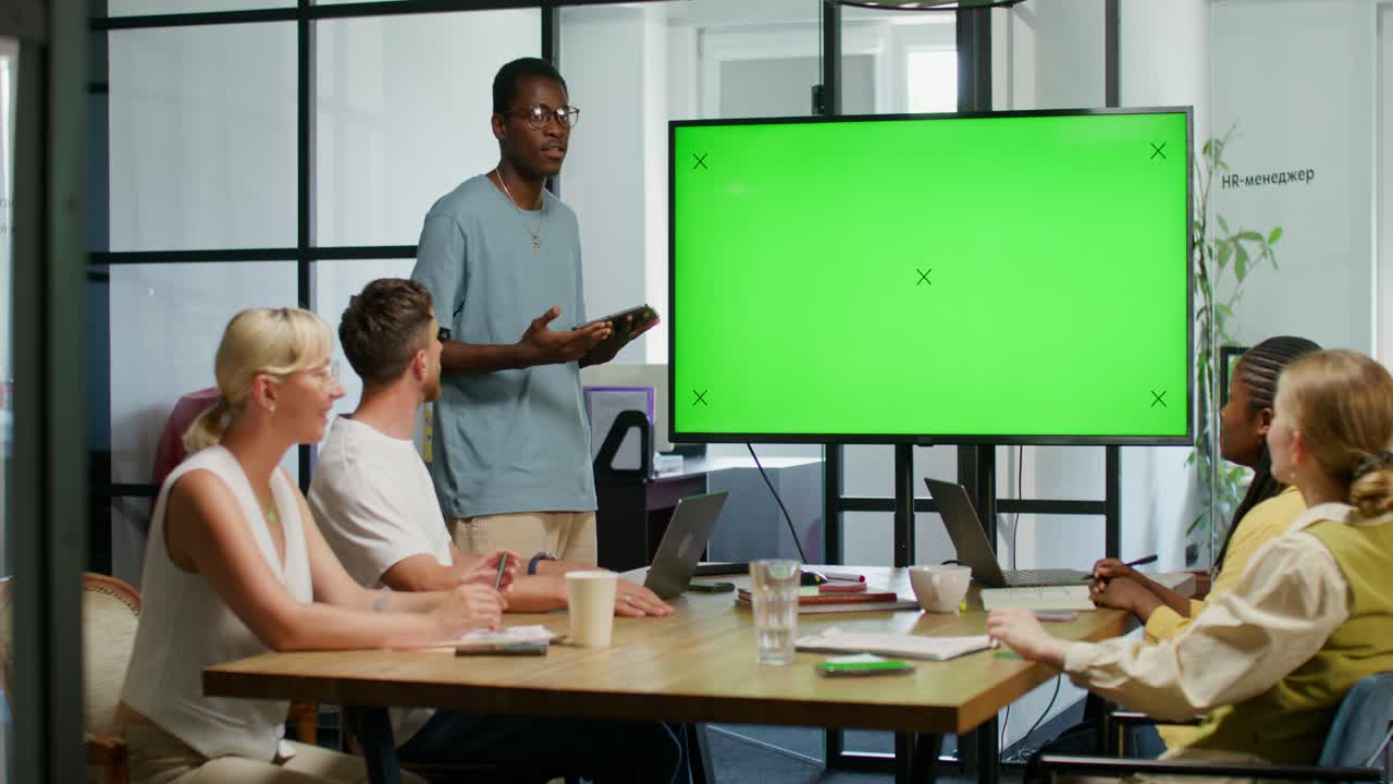 presentación de la reunión de negocios