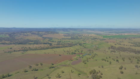 Scenic-Australian-Landscape-Drone-Flyover-At-High-Altitude,-4K