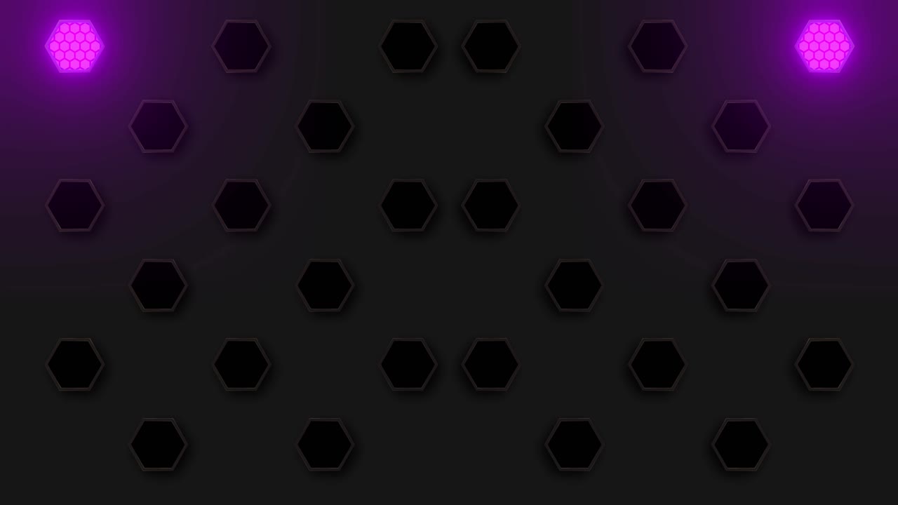 patrón hexagonal abstracto con luces brillantes