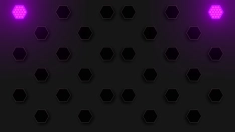 patrón hexagonal abstracto con luces brillantes