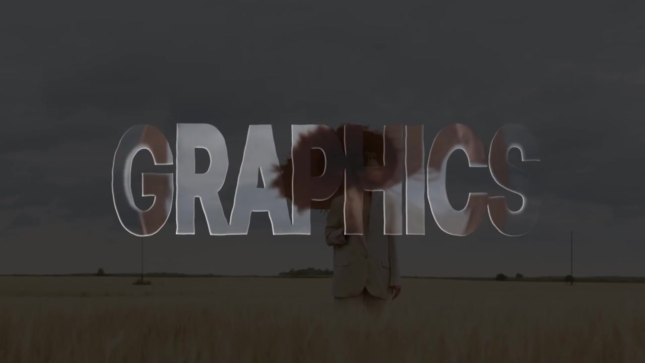 Minimalist Fluid Glass Text