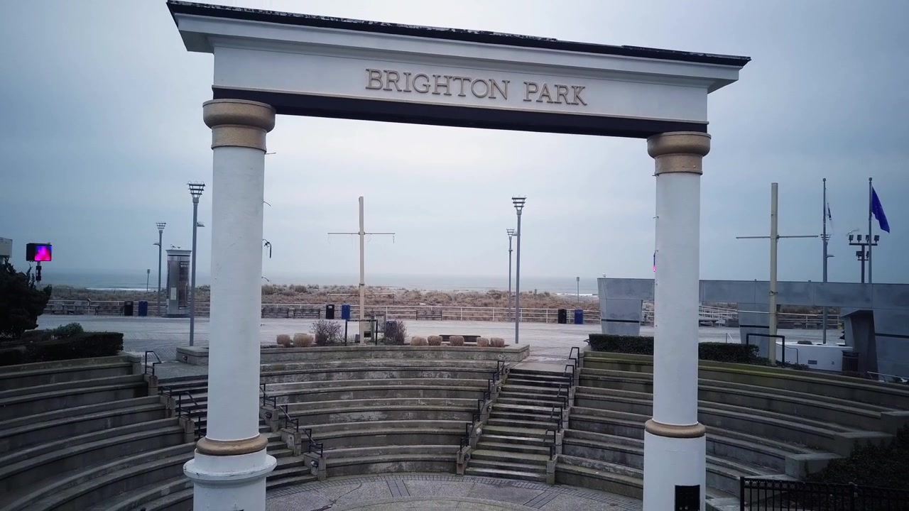 Rekaman drone Taman Brighton.