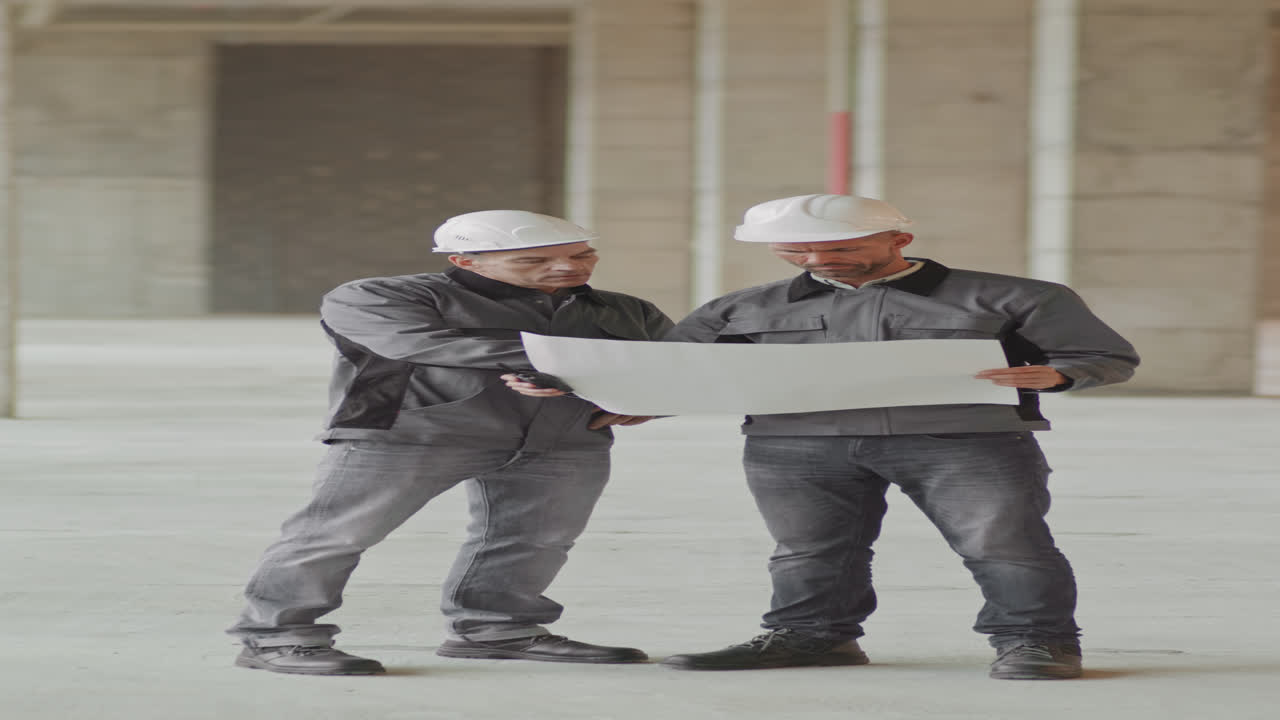 Foreman Explaining Project Plan to Employee