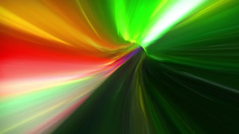 wormhole through time and space, warp through science fiction. abstract jump in space in hyperspace. flying through colorful multicolored data tunnel. seamless loop, 3d animation in 4k