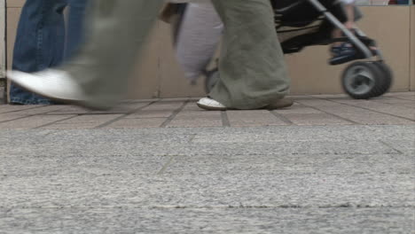 people walking in a city