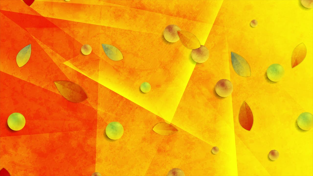 Bright grunge orange autumn motion background