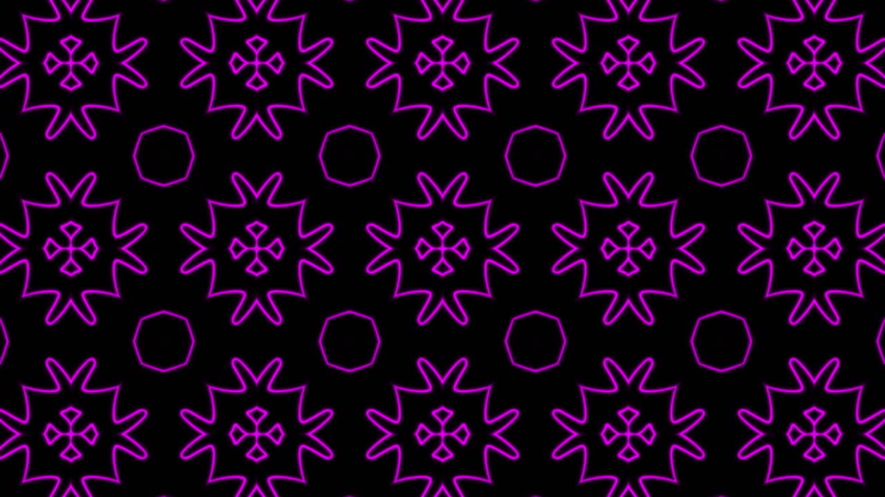 fondo de patrón sin costuras geométrico púrpura abstracto. rayas abstractas bucle de caleidoscopio. rápido psicodélico colorido fondo de kaleidoscopio vj. discoteca fondo de movimiento abstracto. efecto caleidoscope