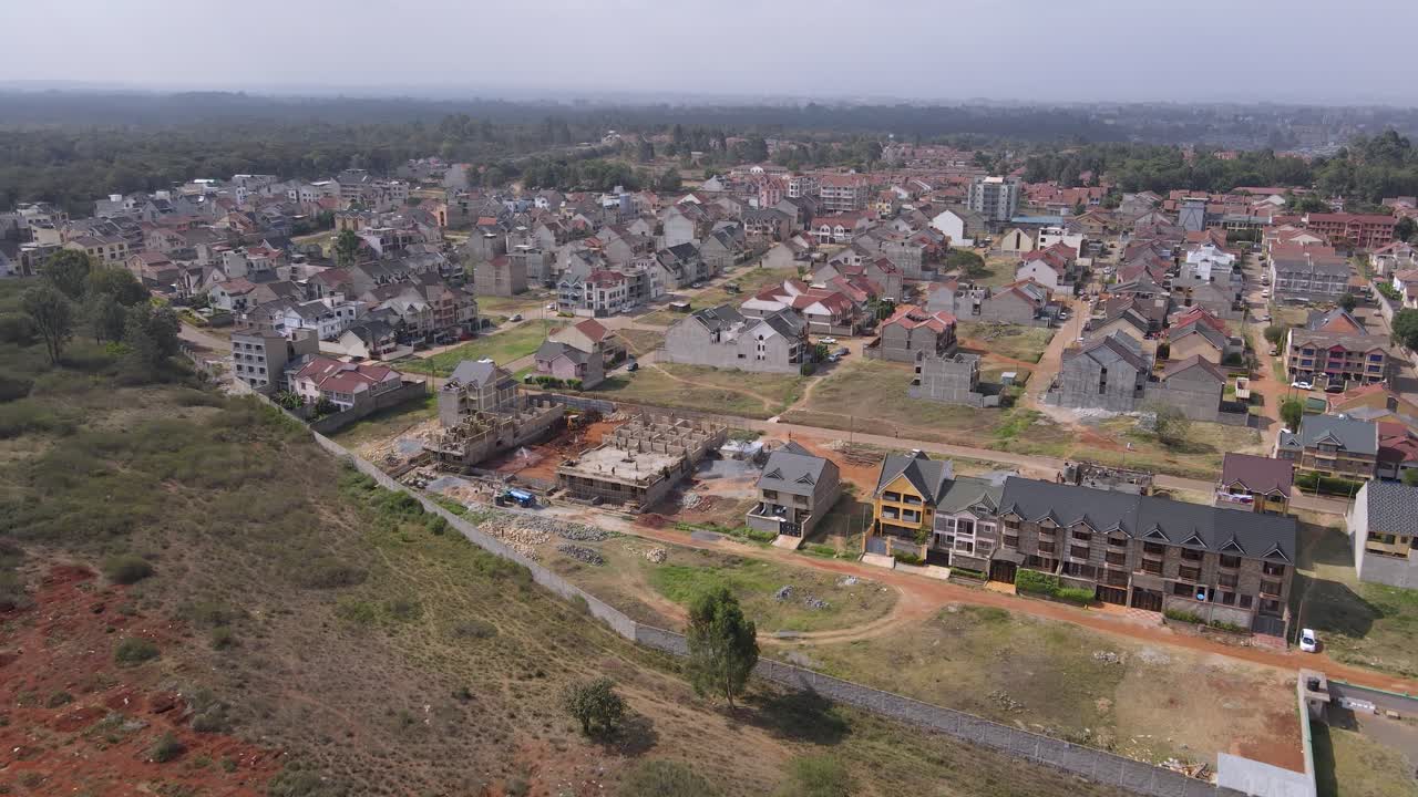나이로비 시 교외 주거 지역의 조감도