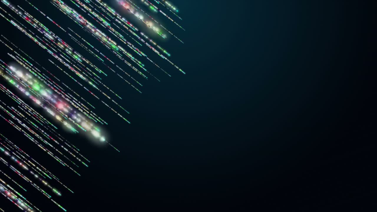 Futuristic animation with glowing stripe object in slow motion, 4096x2304 loop 4K