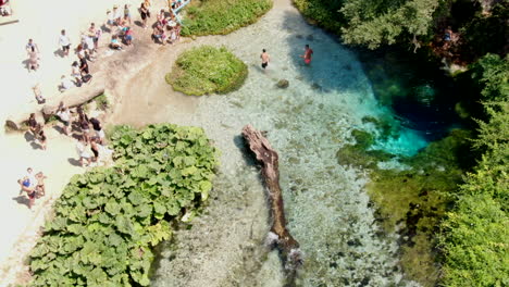 Wonderful-aerial-shot-cenital-of-the-Blue-Eye-in-Albania