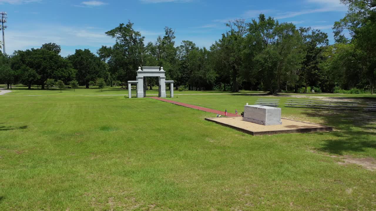 미시시피 주 걸프포트에 있는 동맹 묘지의 조감도