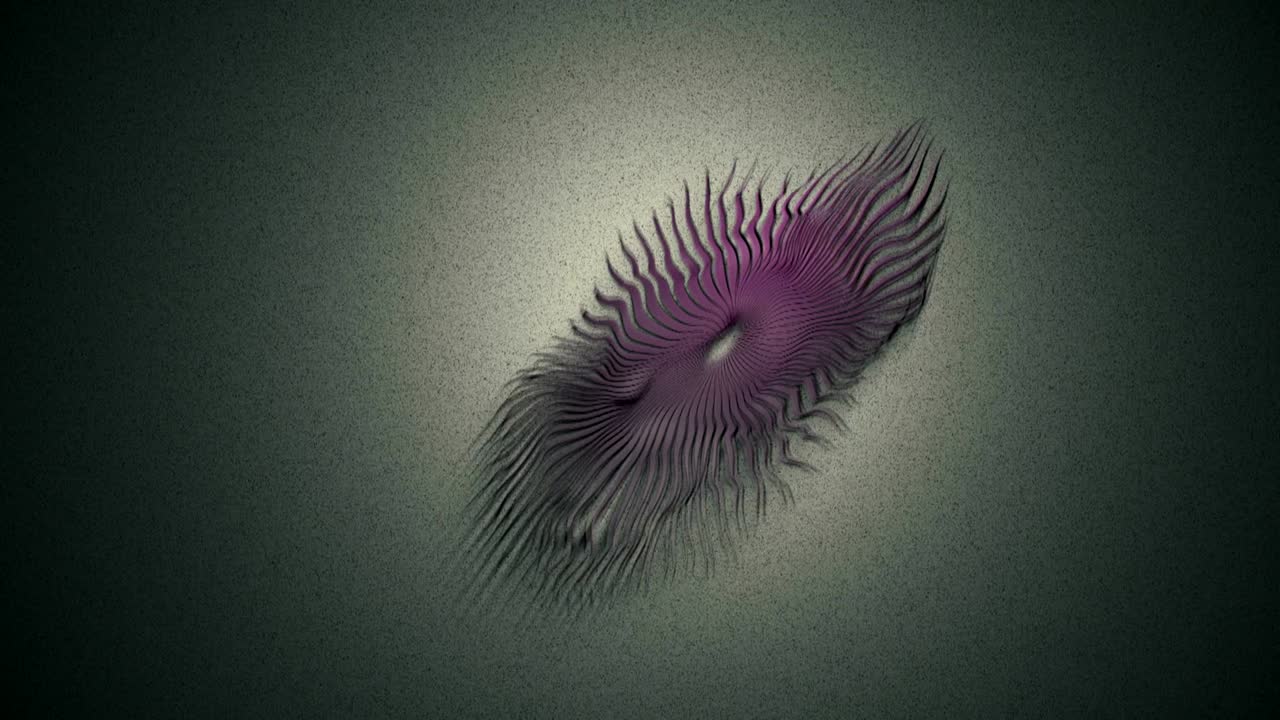 抽象的な背景 回転するセグメント化された有機形態