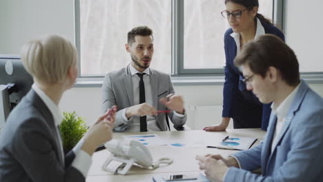 reunião de negócios