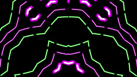 kaleidoscope neon effects vj loop motion background