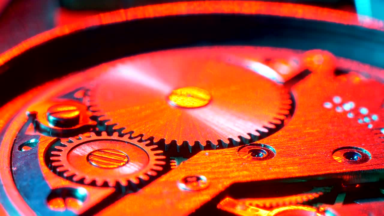 Watch Mechanism Close Up