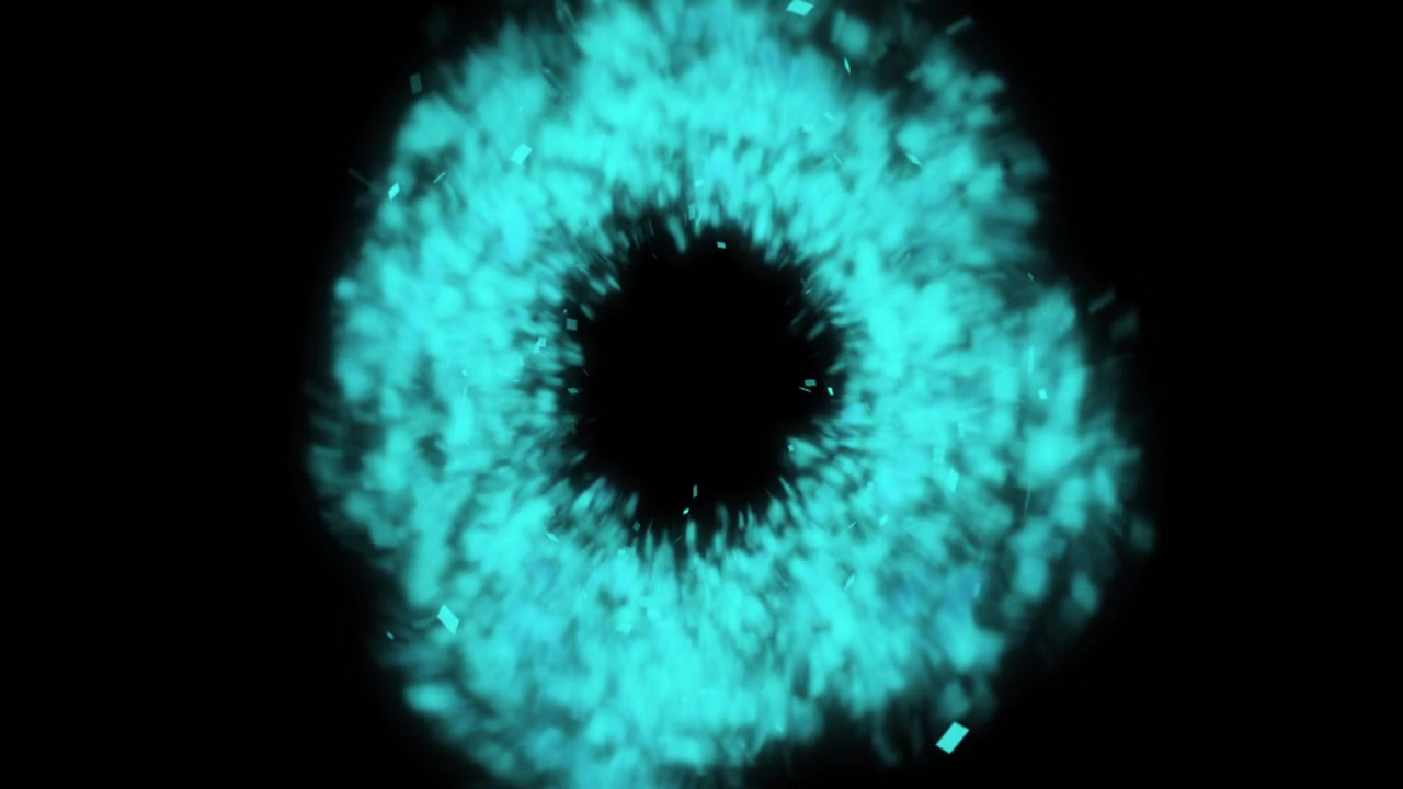 Shockwave effect motion.Light glow particles blast.Blue energy explode