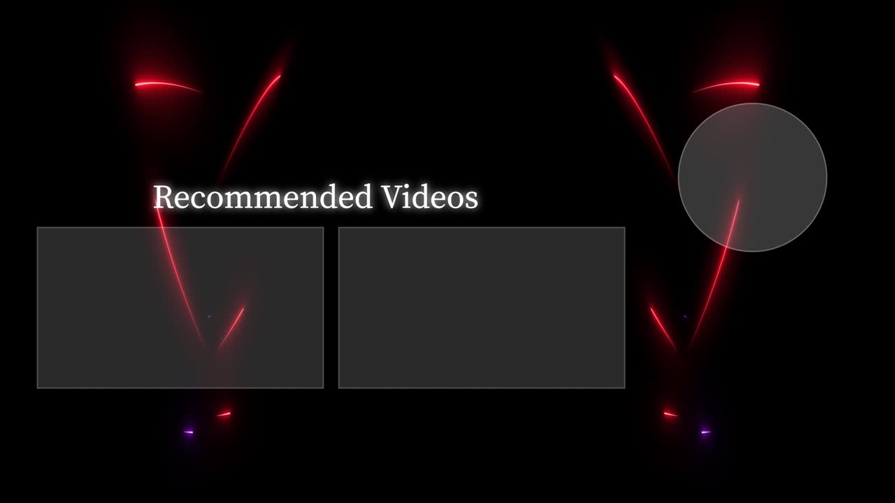 Cool stylish end card ending screen motion graphics