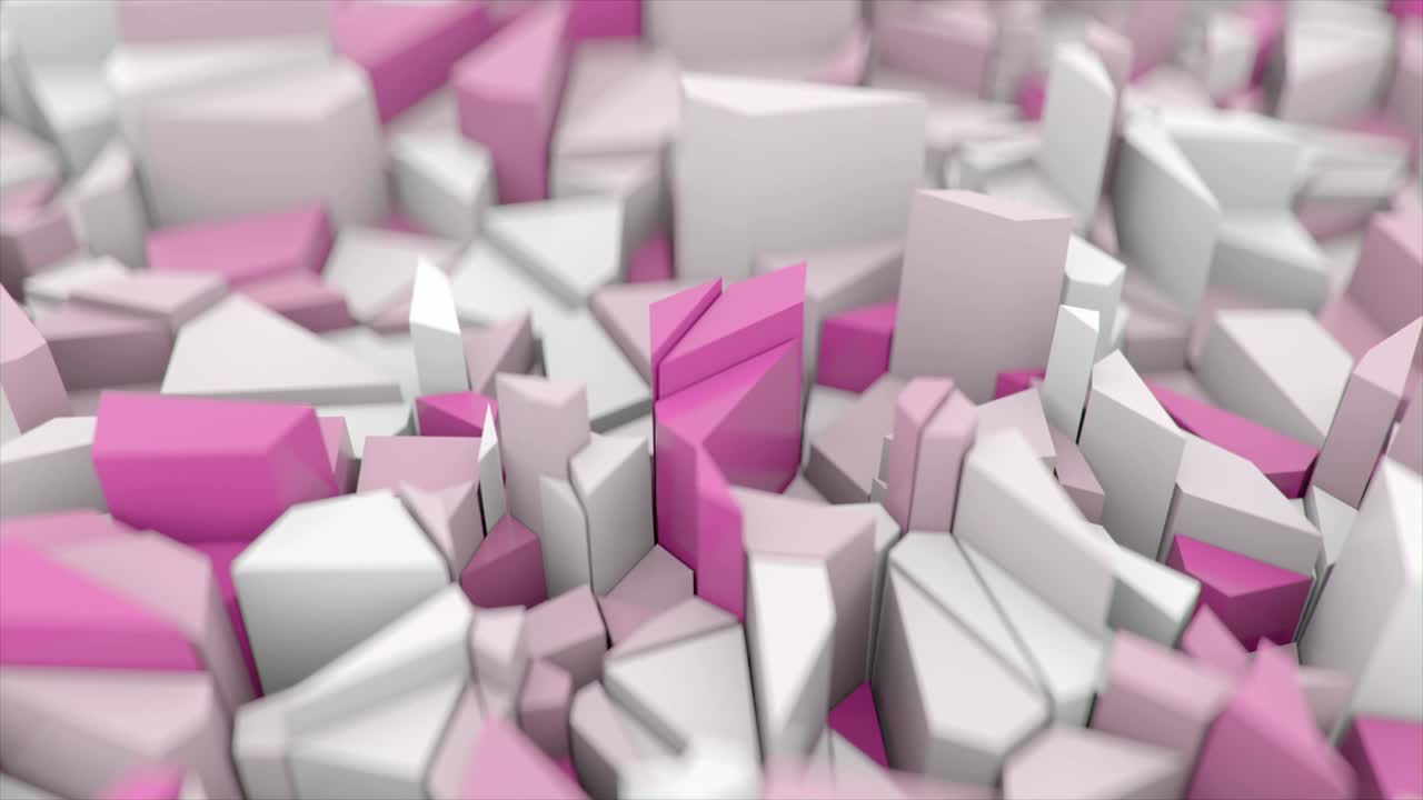 la superficie del cubo cambia de color en 4k.