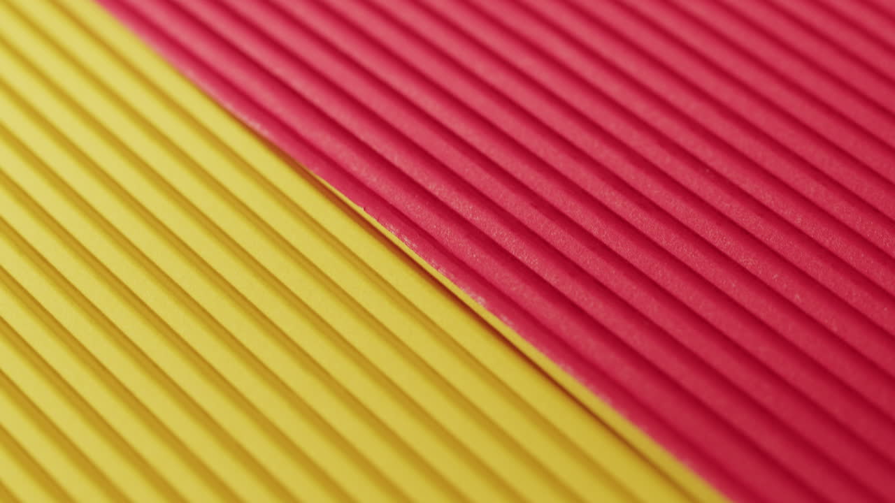 Abstract background with red and yellow corrugated paper