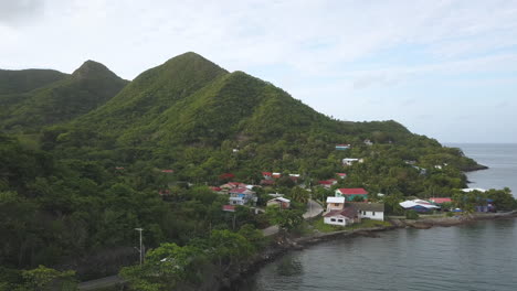 Aerial-shot-of-an-island-in-the-Colombian-Caribbean