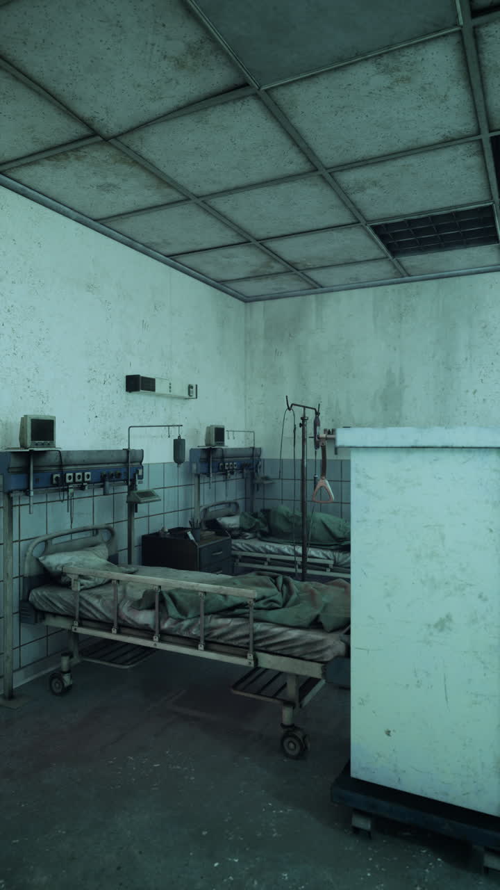 Explorando a atmosfera sinistra de um antigo quarto de hospital abandonado