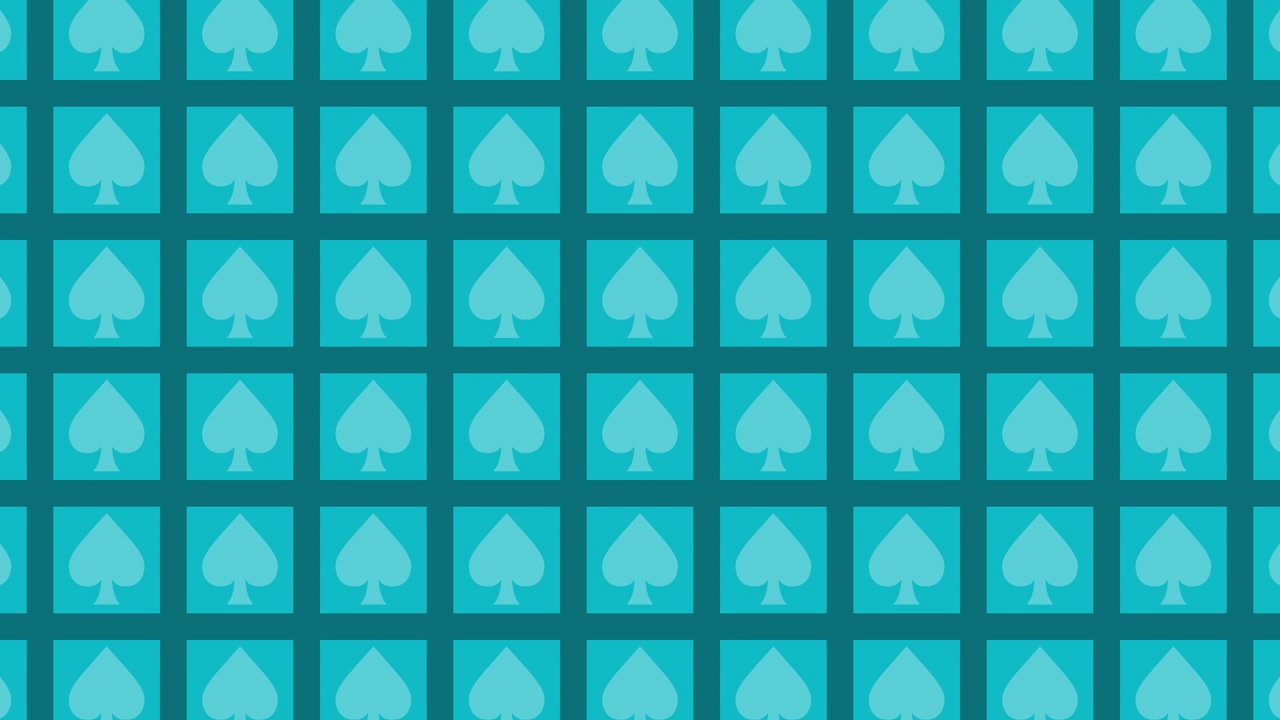 Teal Spades Pattern