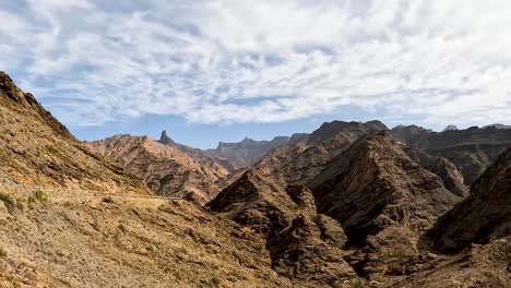 view of Roque Nublo and Pico de las Nieves in Gran Canaria