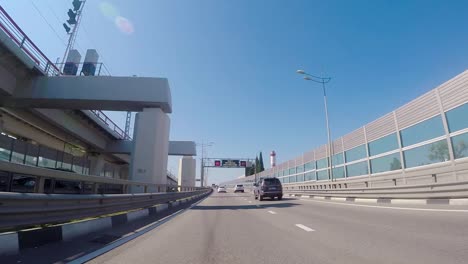 highway overpass on a sunny day