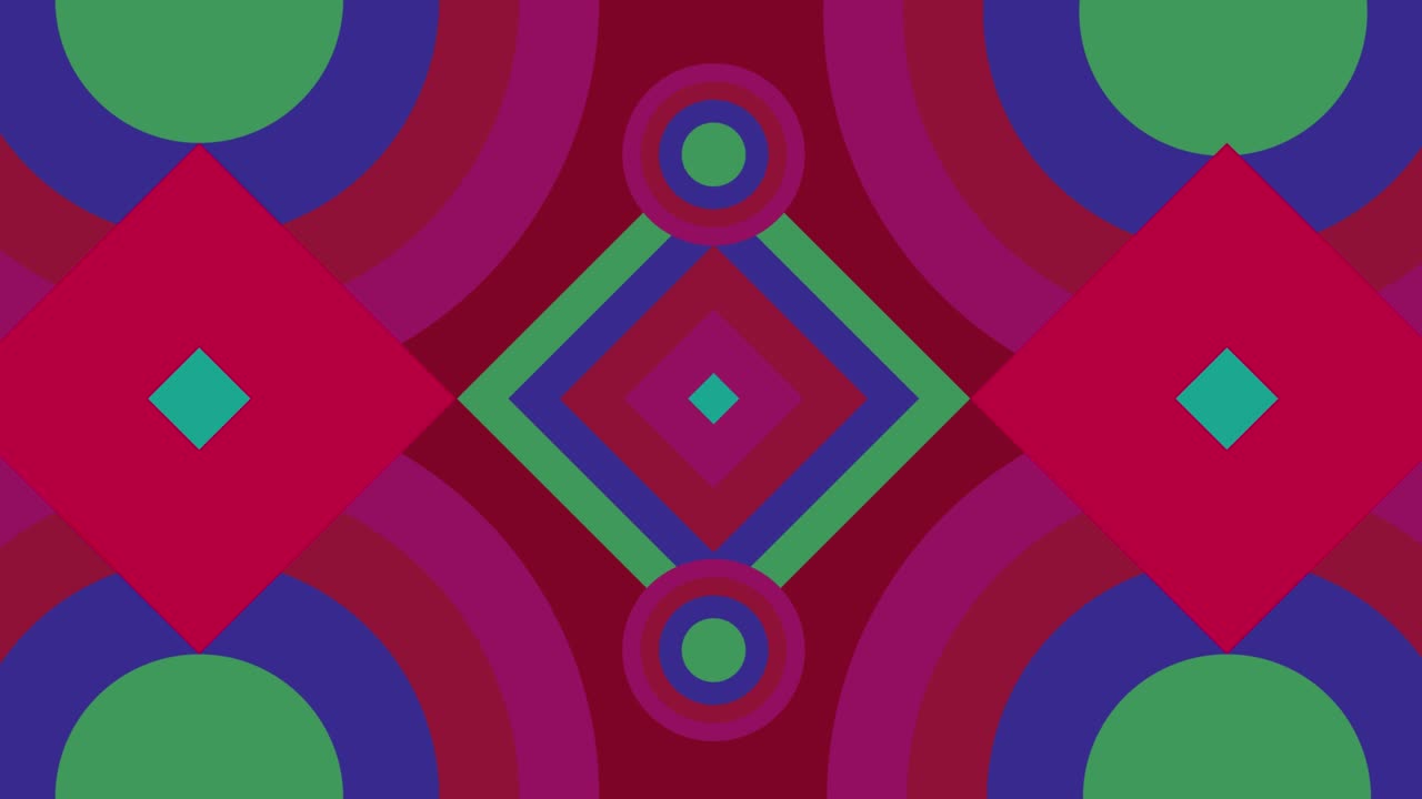 4k formas en movimiento animación de arte