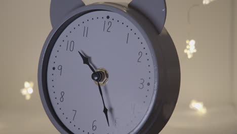 Time-lapse.-Close-up-white-analog-clock