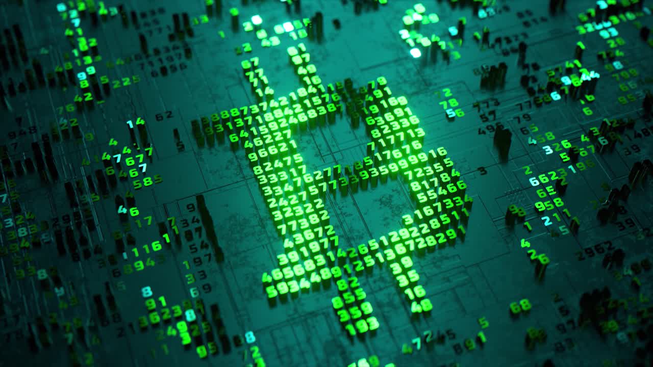 números brillantes en la placa de circuitos