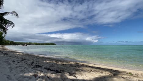 Empty-beach-on-Nosy-Fonga,-island-off-the-Eastern-coast-of-Madagascar