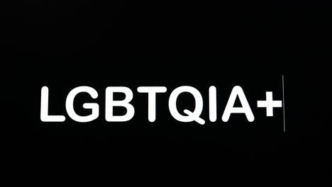 Typing-a-combination-of-boldfaced-upper-case-letters-and-a-character-to-form-the-acronym-LGBTQIA+