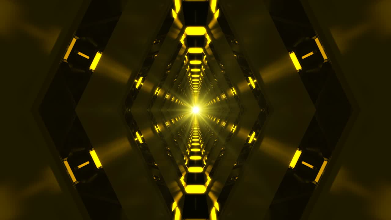túnel de fondo abstracto de bucle amarillo