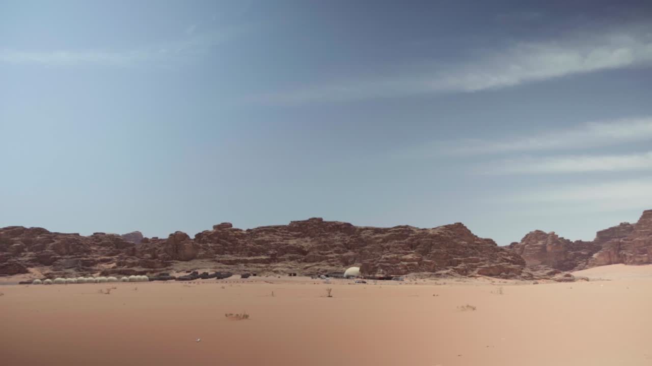 와디 럼 파노라마 뷰 요르단 사막