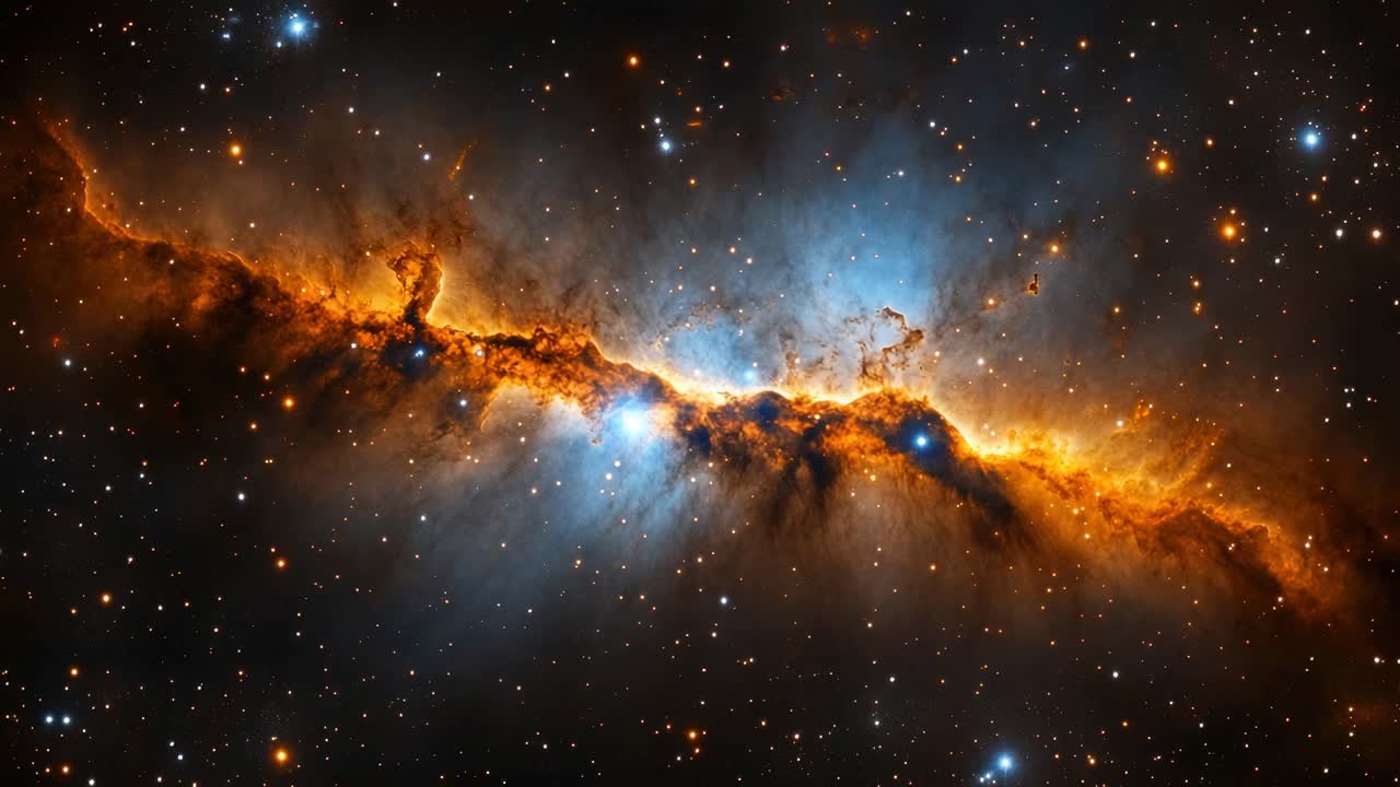 A mesmerizing wide-angle view of a vibrant nebula, showcasing vivid colors and cosmic dust, perfect