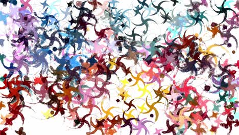 Abstract-digital-animation-of-starfish-swirl