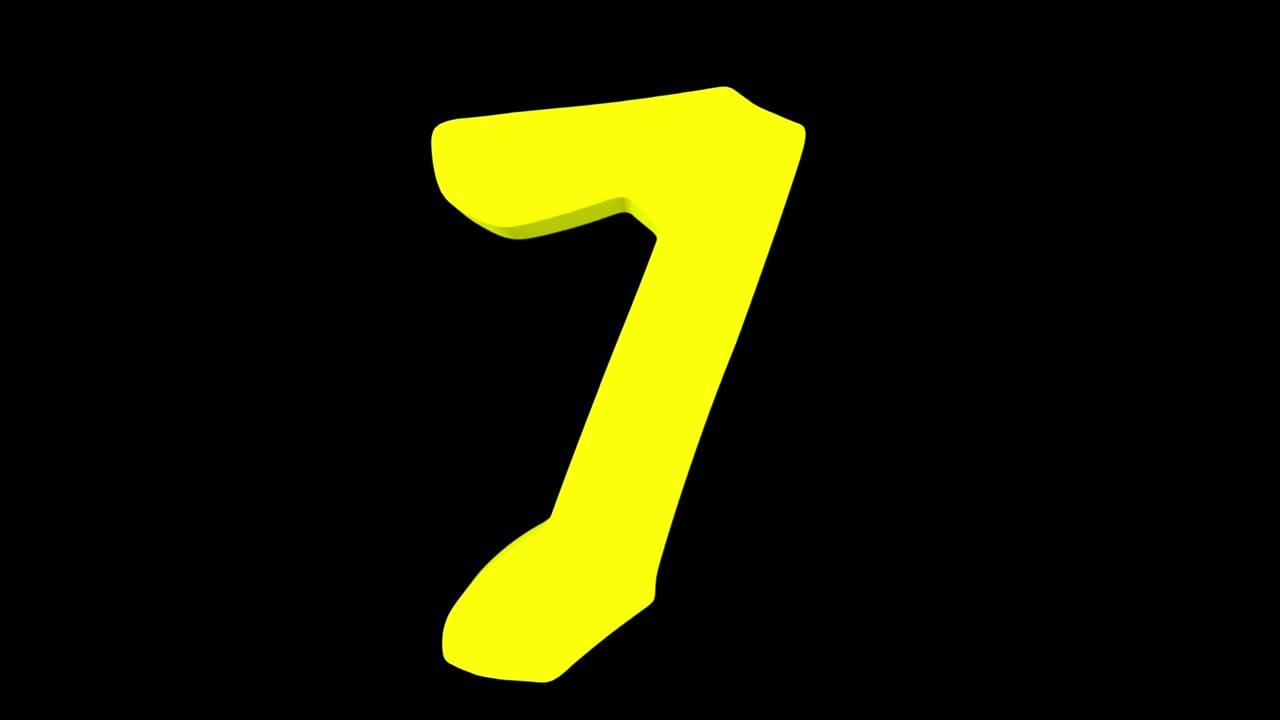 transformación de la cifra "7" en la cifra "1" y viceversa