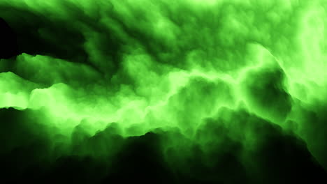 Enigmatic-green-and-black-abstract-design