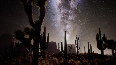 Die-Milchstraße-über-Der-Wüste-Von-Utah,-USA