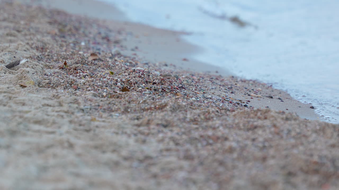 enfoque playa de arena suave y aguas suaves