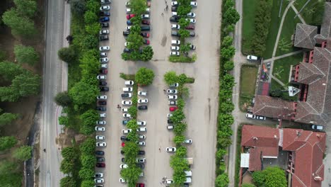 aerial public parking lot