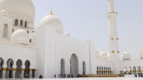 uae day light  main mosque inside front view 4k