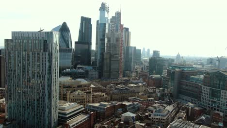 aerial view of buildings in the city of london