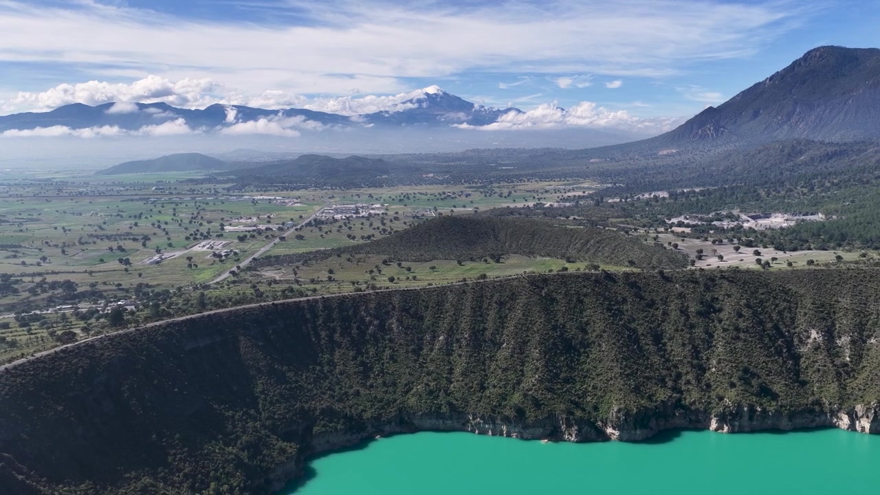 Puebla, Meksika'da bir maarın havadan görünümü.
