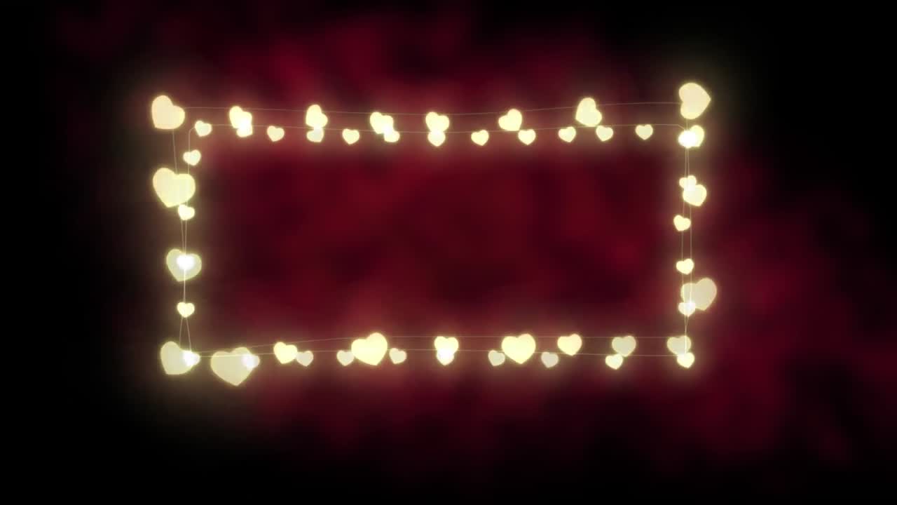 오렌지색 배경에 빛나는 프레임