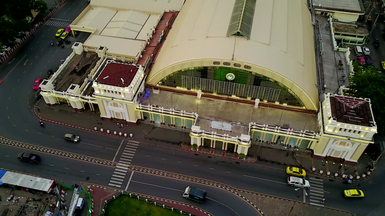 Hua Lamphong, estação de trem de Bangkok, vídeo 4K.